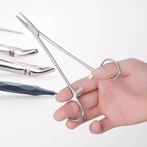 Porte-aiguille chirurgical en acier inoxydable On Demand Crile Wood, outil de suture de qualité médicale certifié CE Classe I - Product Image 2