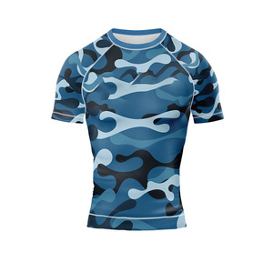 Sports Insight Digital Print Slim-Fit Rash Guard for Fitness Training Running Outdoor Sports-Spandex/Polyester 220g Quick Dry - Product Image 1