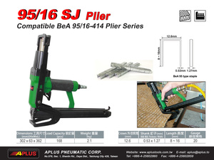 APLUS 95/16SJ Customizable Pneumatic <b>Stapling</b> Plier 95 Type with SJ Anvil OEM Supported Air Plier Gun - Product Image 2