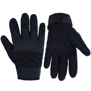 Gants de mécanicien en cuir durables et sécuritaires, à doigts entiers, antidérapants, compatibles écran tactile, en polyester, flexibles et personnalisables pour travaux polyvalents - Product Image 1