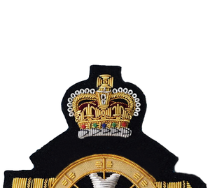 Insignias de tela de lona con logotipo personalizado bordado a mano con hilo de bullion, ecológicas y sin níquel, al por mayor - Product Image 5