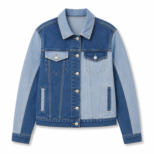 Chaquetas Casuales con Cierre para Adultos al por Mayor, Chaqueta de Mujer con Cuello Camisero, Chaquetas Vaqueras para Mujer - Product Image 1