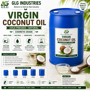 น้ำมันมะพร้าวบริสุทธิ์ น้ำมันธรรมชาติสำหรับบำรุงเส้นผม ผิวหนัง นวดตัว ครีม โลชั่น บาล์ม ทำสบู่ และสูตรผลิตภัณฑ์ดูแลส่วนบุคคล - Product Image 1