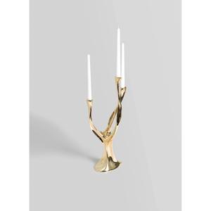 แสงสะท้อนที่เปล่งประกายสร้างเงาที่ผ่อนคลายบนผนังใกล้เคียง ที่วางทำจากทองเหลืองช่วยเพิ่มความสวยงามให้กับการตกแต่งตามฤดูกาลตั้งแต่ฤดูใบไม้ร่วงถึงฤดูหนาว - Product Image 6