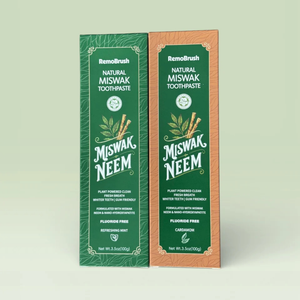 Pasta Dental Natural a Base de Hierbas Miswak Contra la Caries para Adultos, Uso Doméstico, Neem y Nano Hidroxiapatita, Sabor Refrescante a Cardamomo y Menta - Product Image 5