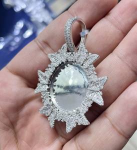 Colgante de mariposa de moissanita VVS al por mayor, joyería de plata 925 con incrustaciones, collar con dije de recuerdo estilo Hip Hop, alta calidad, brillante - Product Image 4