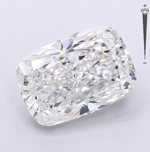 Diamante Sintético con Corte Cojín de 2.90 CT, Certificado por IGI, Color D, Claridad VVS1, Cultivado en Laboratorio, CVD, Joyería ROYAL GEMS - Product Image 1