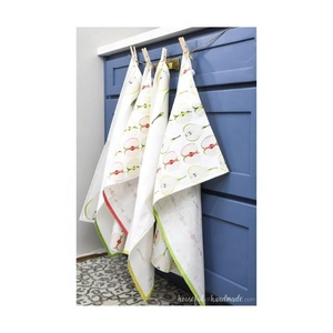 Hot Selling Embroidered 100% Organic Cotton <b>Table</b> Super Absorbent GOTS Certified Personalized Multipurpose Golf Dish <b>Cloth</b> Towel - Product Image 5