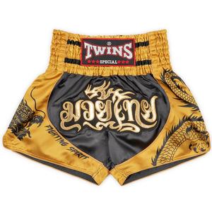 Shorts de Muay Thai MMA Twins Dragon, short de boxe thaïlandaise de qualité supérieure, fabriqué en polyester satiné extensible de haute qualité, léger et respirant - Product Image 1