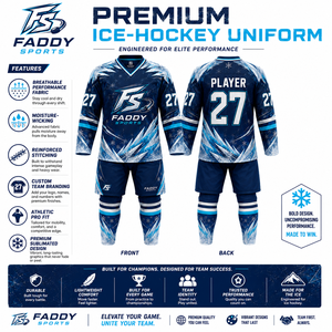 Conjunto de Uniforme de Hockey sobre Hielo Sublimado Personalizado, Kit Completo, Jersey Transpirable, Pantalones Cortos, Calcetines, Ropa de Entrenamiento, Logotipo Personalizado - Product Image 5