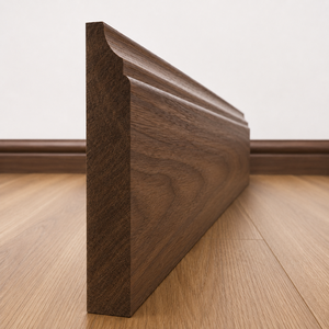 Moldura de Madera para Zócalo, Diseño Tradicional, Acabado Liso, Resistente a la Humedad, Decoración para Construcción, Longitud Personalizada - Product Image 1