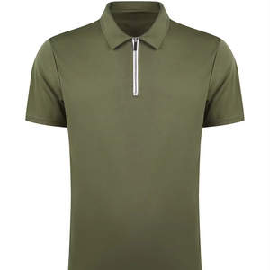 Chemise d'été 2026 pour homme, couleur unie, manches courtes, décontractée, ajustée, respirante, tricotée 100% coton, ODM - Product Image 5