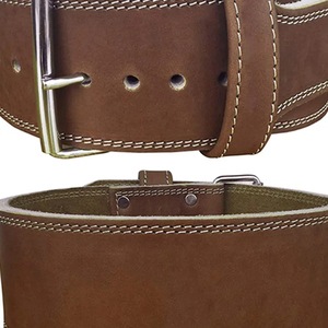 Custom Logo Heavy Duty Cowhide Breathable Waterproof High Quality OEM Weight Lifting Strength Training Weightlifting <b>Belt</b> - Product Image 6