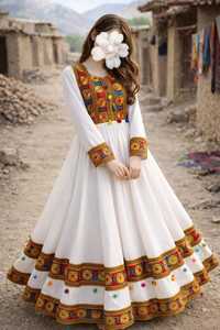 Latest Fully Stitched Ready Women's Afghan Kuchi <b>Dresses</b> <b>Loose</b> Fit Silk Casual Wedding Wear Traditional Afghani Kuchi <b>Dresses</b> - Product Image 5