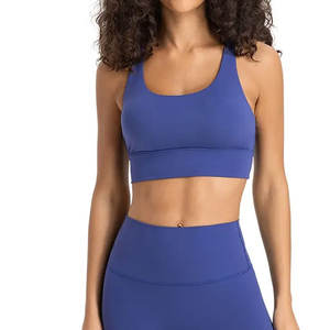 Top Deportivo Personalizado de Cuatro Vías Elásticas para Mujer, Tallas S, M, L, Espalda Cruzada, Liso, para Gimnasio, Fitness, Entrenamiento, Sujetador Deportivo - Product Image 4