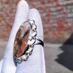 Bague fine pour femme en argent sterling 925 Grande pierre précieuse Stateman Argent et plaqué rhodium Cadeau d'anniversaire parfait pour elle - Product Image 3