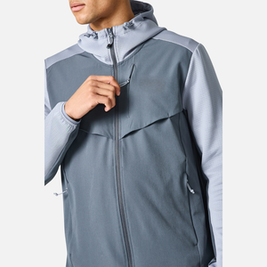 Chándal Deportivo de Marca Privada con Paneles, con Cierre de Alta Calidad, Tejido Elástico Suave de Poliéster y Spandex, Diseñado para Deportistas, OEM - Product Image 5