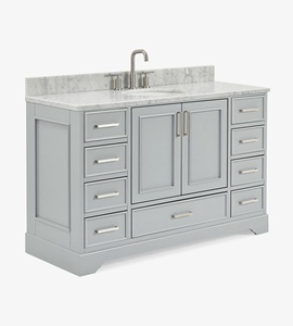 Meuble de salle de bain sur mesure Mary 55 pouces, meuble sous-vasque simple, 3 options de finition, fabricant OEM Vietnamien - Product Image 2