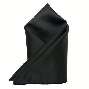 Pañuelo de bolsillo liso negro - Product Image 4