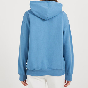 Hiver 2026 Sweat à capuche oversize pour femme, grande taille, en coton respirant, avec cordons de serrage et manches longues à revers, fabriqué au Pakistan - Product Image 2
