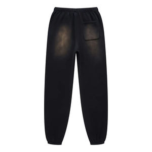 Pantalones Deportivos de Felpa de Algodón y Poliéster al por Mayor, Estilo Urbano, Holgados, Vintage, Lavado Ácido, para Hombre - Product Image 2