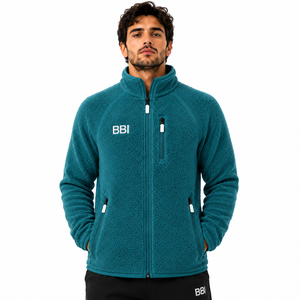 Chaqueta de Forro Polar Sherpa Rojo Cereza Unisex con Cierre Completo, Cuello Alto, Cálida, Ecológica, Reversible, 100% Forro Polar - Product Image 6