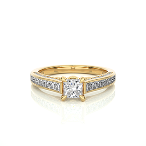 High Quality Lab Grown <b>Diamond</b> Ring 1.268CT Princess Cut 18K Solid Gold Designer <b>Diamond</b> <b>Jewelry</b> Wholesale Supplier - Product Image 5