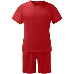 Ensemble de t-shirts pour hommes en coton 100% léger, imprimés numériquement, brodés, tricotés, écologiques, col rond, pour l'été - Product Image 1