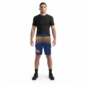 MMA Fight <b>Shorts</b> for Men 4-Way Stretch Microfiber Sublimated BJJ <b>Grappling</b> Board <b>Shorts</b>-Wholesale OEM Size XXL All Seasons - Product Image 1