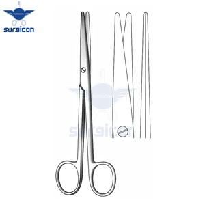 Tijeras Quirúrgicas Reutilizables de Acero Inoxidable Rectas y Opacas de 16 cm (6¼ Pulgadas) para Cirugía General, Plástica y Tejidos - Product Image 4
