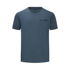 Camiseta 100% de algodón de manga corta con cuello redondo para hombre, camiseta de verano informal de alta calidad con estampado personalizado, transpirable y cómoda - Product Image 5