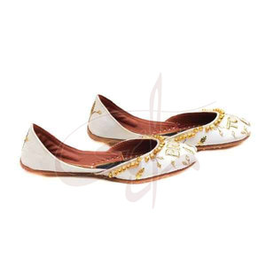 Best Selling Women <b>Khussa</b>-Printed Anti-Slippery Fashion Design High Quality Durable Leather & Raw Silk Footwear for All Seasons - Product Image 2