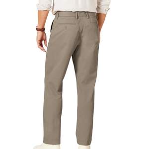 Pantalones Chino Color Taupe para Hombre, Corte Relajado, Algodón Twill, Tono Tierra, Ropa Casual Masculina, Cómodos, Precio Económico - Product Image 2