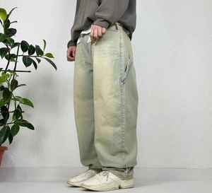 Pantalon en toile de coton à jambes larges pour homme, taille élastique, décontracté, respirant, style streetwear, blanc - Product Image 5