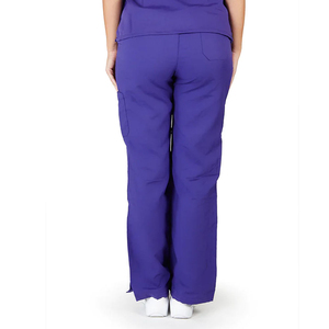 Women V Neck <b>Scrub</b> <b>Set</b> Royal Blue Spandex/Cotton Medical Uniform Hospital Workwear Nursing <b>Scrubs</b> Pants Stretch Fit High Quality - Product Image 5
