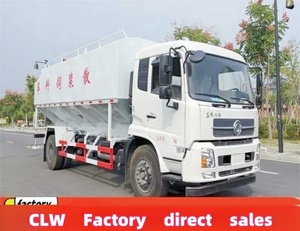 Dongfeng 4x2 2 essieux remorque d'alimentation en vrac 15 tonnes alimentation en vrac transport de céréales auto-alimentation camion-citerne pour ferme bétail volaille - Product Image 2