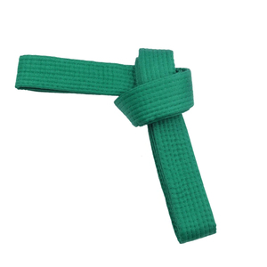 Ceintures de karaté et de BJJ personnalisées de haute qualité avec logo sur le devant, en tissu sergé/toile, respirantes, options de couleurs personnalisées, service OEM, unisexe adulte - Product Image 4