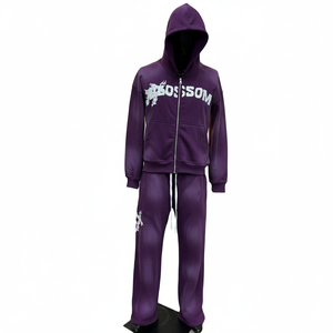 Ensemble de survêtements personnalisés avec logo imprimé sur mesure pour hommes et femmes, disponible en plusieurs couleurs - Product Image 3