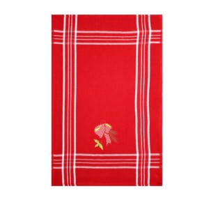 Nouvelle serviette de cuisine de Noël au design tendance en rouge, magnifique broderie, serviette de cuisine pour Noël. - Product Image 3