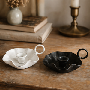 Metal Candle Holder Taper Holder for Home & <b>farm</b> decor Christmas decor candle stands Rustic Iron Taper Candle Stand with Handle - Product Image 4