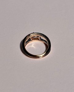 Bague de fiançailles en diamant de culture en forme de poire de 2 carats, bague de mariage en or blanc 14 carats, bijoux classiques en diamant - Product Image 1