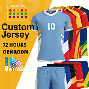 Maillot de football personnalisé en sublimation, coupe ajustée, tricoté, anti-plis, de haute qualité, durable, pour club sportif - Product Image 1
