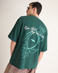 High Quality 100% Cotton Blank Men's T-<b>shirts</b> Breathable <b>Colour</b> White Custom Digital Print Streetwear Boxy Oversized T <b>shirt's</b> - Product Image 5