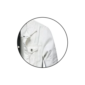 Veste de travail respirante coupe ajustée en sergé de coton, veste utilitaire personnalisée avec logo, veste en jean d'hiver pour hommes - Product Image 4