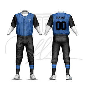 Uniformes de baseball personnalisés à manches courtes, respirants, 100% polyester, prix bas, vente en gros, nouveau motif populaire, meilleure qualité - Product Image 5