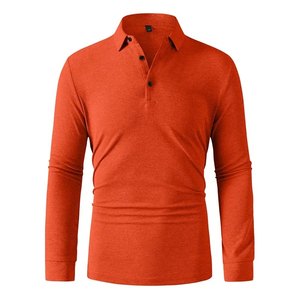 Wholesale Breathable Knitted Full Sleeve for <b>Shirt</b> Custom Long Sleeve for OEM <b>Polyester</b> Pique Digital Printing Supplier Men - Product Image 6