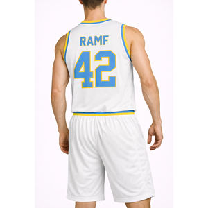 Camiseta de Baloncesto 100% Poliéster, Uniformes de Baloncesto Profesionales Personalizados, Camisetas de Poliéster Resistentes con Impresión por Serigrafía o Transferencia de Calor - Product Image 2