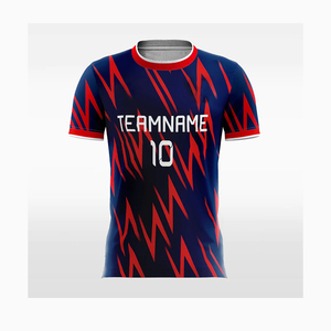 Camiseta de Fútbol de Alto Rendimiento, Transpirable, 100% Poliéster, Antibacteriana, de Secado Rápido, Uniforme Personalizado con el Logotipo del Equipo para Entrenamiento Diario - Product Image 1