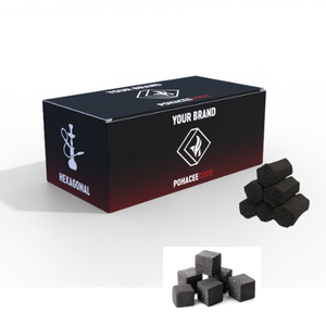 Custom Brand Shisha Charcoal <b>Hookah</b> Briquette Smoking Made 100% Natural Indonesia Coconut Shell Charcoal Premium Quality Low Ash - Product Image 1