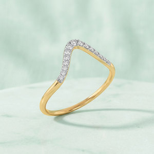 Anillo de Compromiso Minimalista de Oro Amarillo con Diamante Cultivado en Laboratorio, Corte Brillante, para Mujer, Oro 10K 14K 18K, Plata 925 935 - Product Image 1